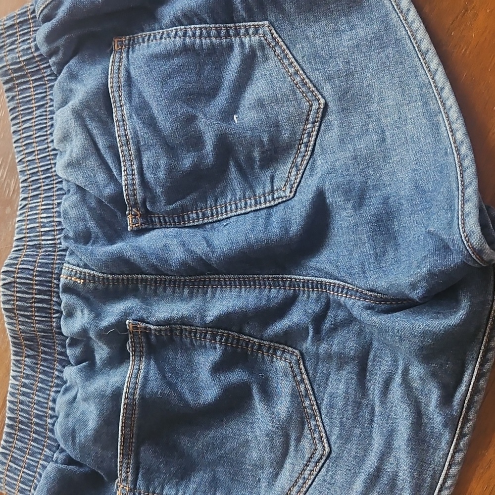 Denim Drawstring Women’s Shorts - Blue Jean - Picture 7 of 9